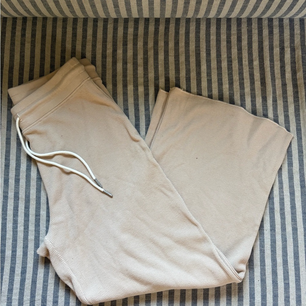 MATE the Label Organic Cotton Tan Waffle Pants Small